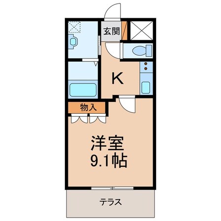 六十谷駅 バス16分  鳥井下車：停歩11分 1階の物件間取画像